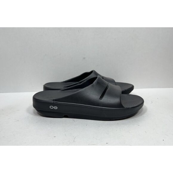 OOFOS Ooahh Black Recovery Slide Women's Size 9 Sandals Flip Flops - Picture 1 of 7